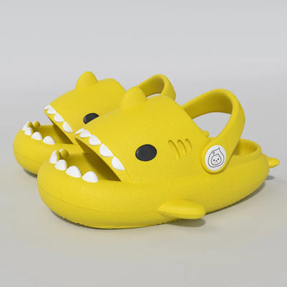 Shark Cartoon Sandals: Summer Kids' Non-slip Soft Sole Slippers