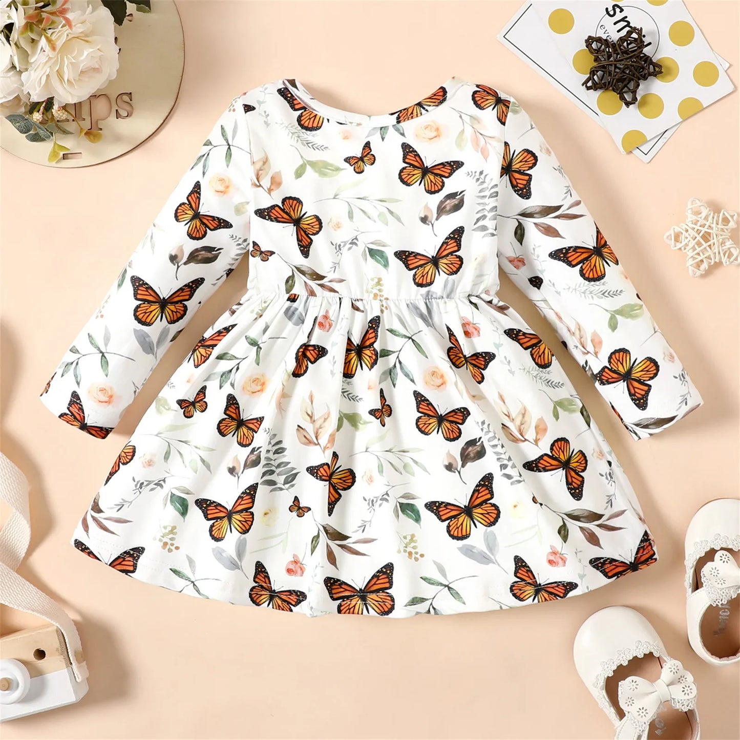 Newborn Baby Girl Ribbed Party Dress