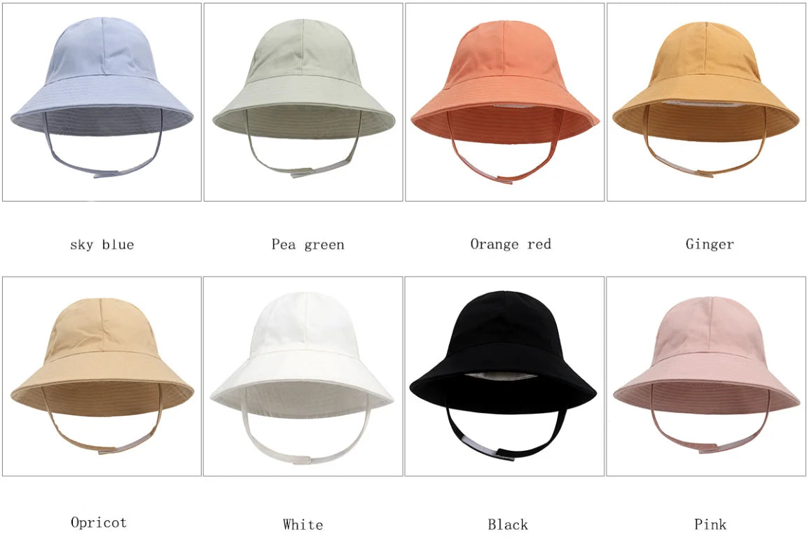 Panama Baby Sun Hat: Outdoor Fisherman Bucket Hat for Kids