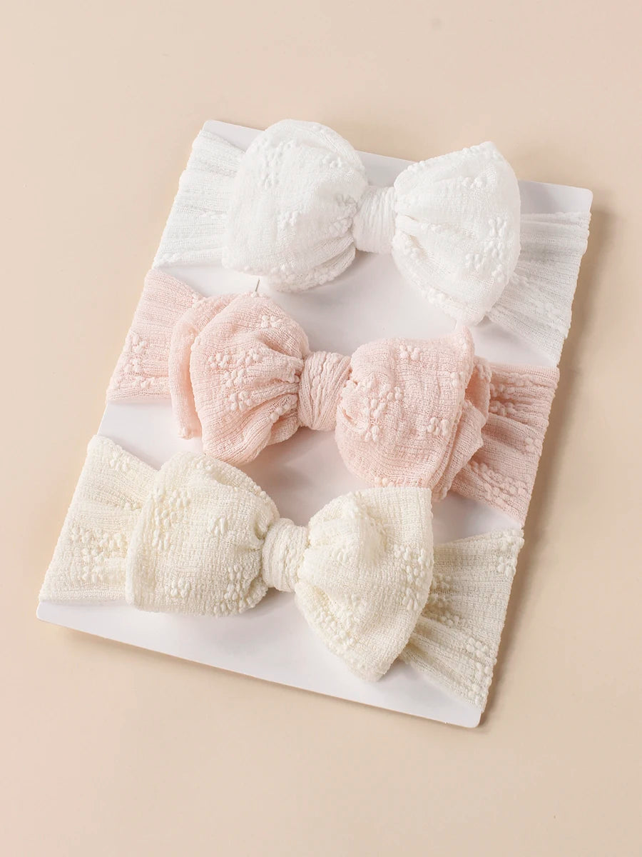 Breathable Baby Mesh Headbands: Double Bow Turban