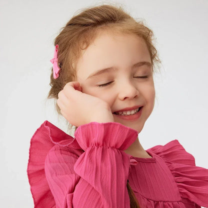 Girls' Ruffles Princess Dress: Spring/Fall Casual Party Wear