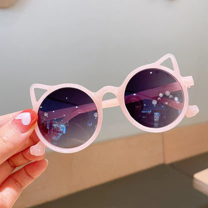 Kids Retro Cat's Ear Sunglasses.