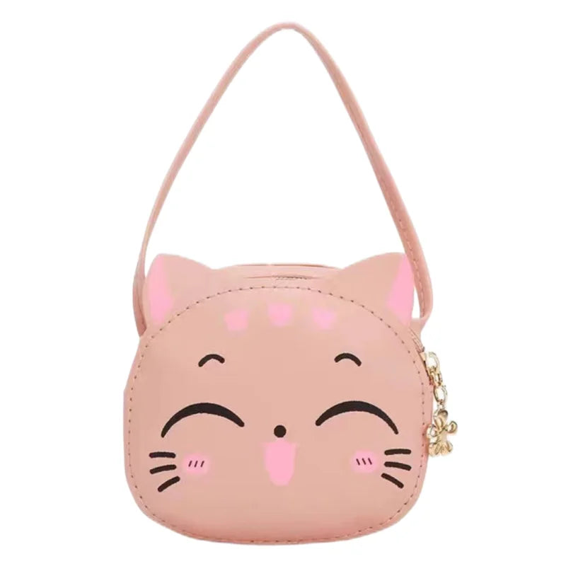 Cute Cat Crossbody Coin Bag for Kids