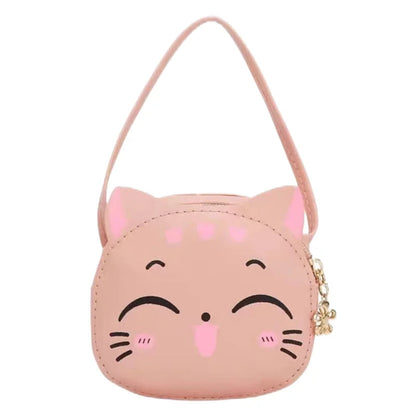 Cute Cat Crossbody Coin Bag for Kids