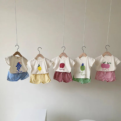 Cotton Sleeveless Baby Pajama Sets: Cartoon Homewear for Summer