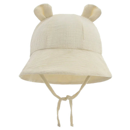 Printed Muslin Baby Bucket Hat: Cute Panama Fisherman Cap