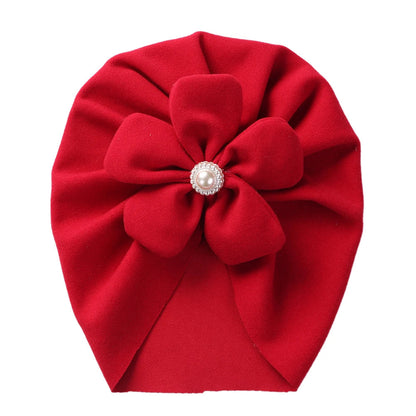 Pearl Turban Baby Hat: Elegant Headwear for Newborns
