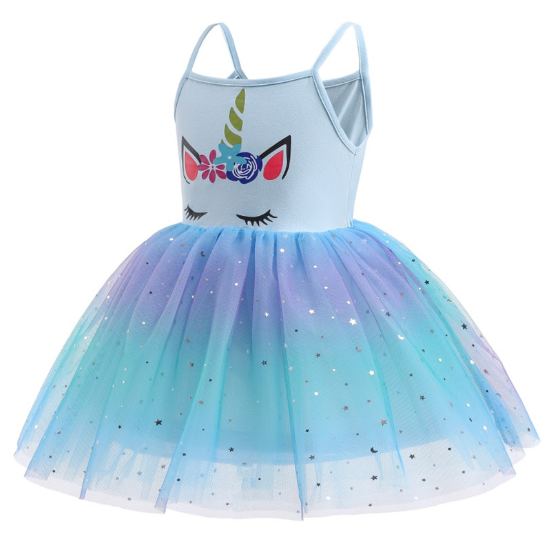 Unicorn Sleeveless Baby Summer Casual Tutu Dress