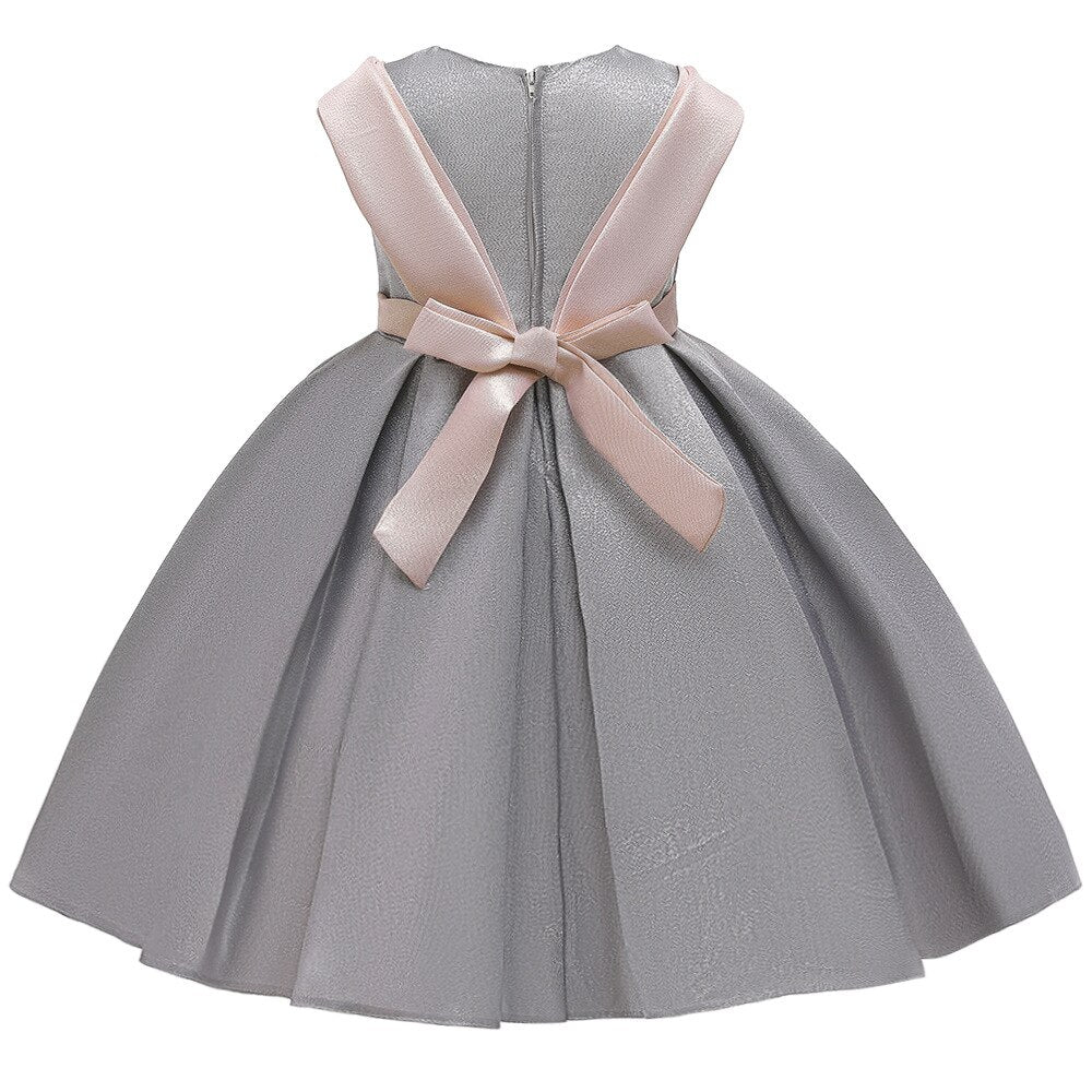 Dual Toned Elegant Silk Cloth Princess Party Ball Gown