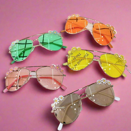 Summer Children's Fashion Sunglasses Small Daisy Flowers