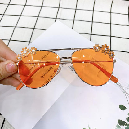 Summer Children's Fashion Sunglasses Small Daisy Flowers