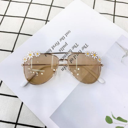 Summer Children's Fashion Sunglasses Small Daisy Flowers