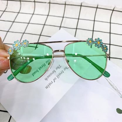 Summer Children's Fashion Sunglasses Small Daisy Flowers