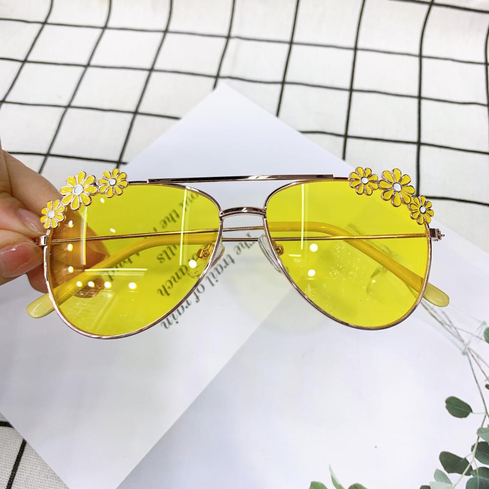Summer Children's Fashion Sunglasses Small Daisy Flowers