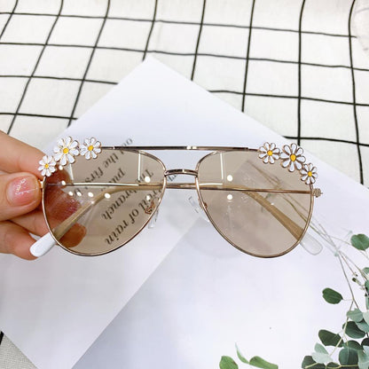Summer Children's Fashion Sunglasses Small Daisy Flowers