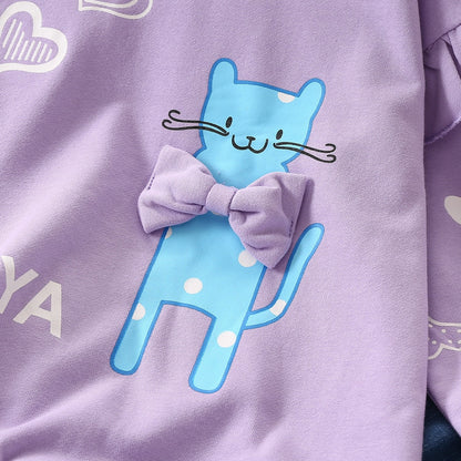 New Day Cat Toon Design Sweater