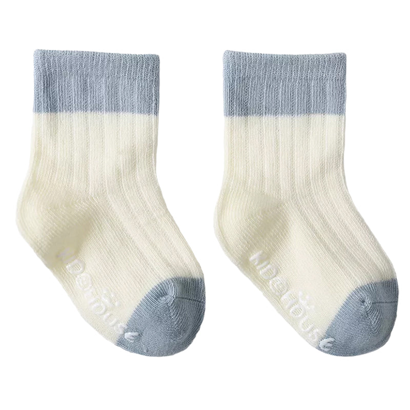 Toddler Unisex House Color Blocking Non-slip Socks
