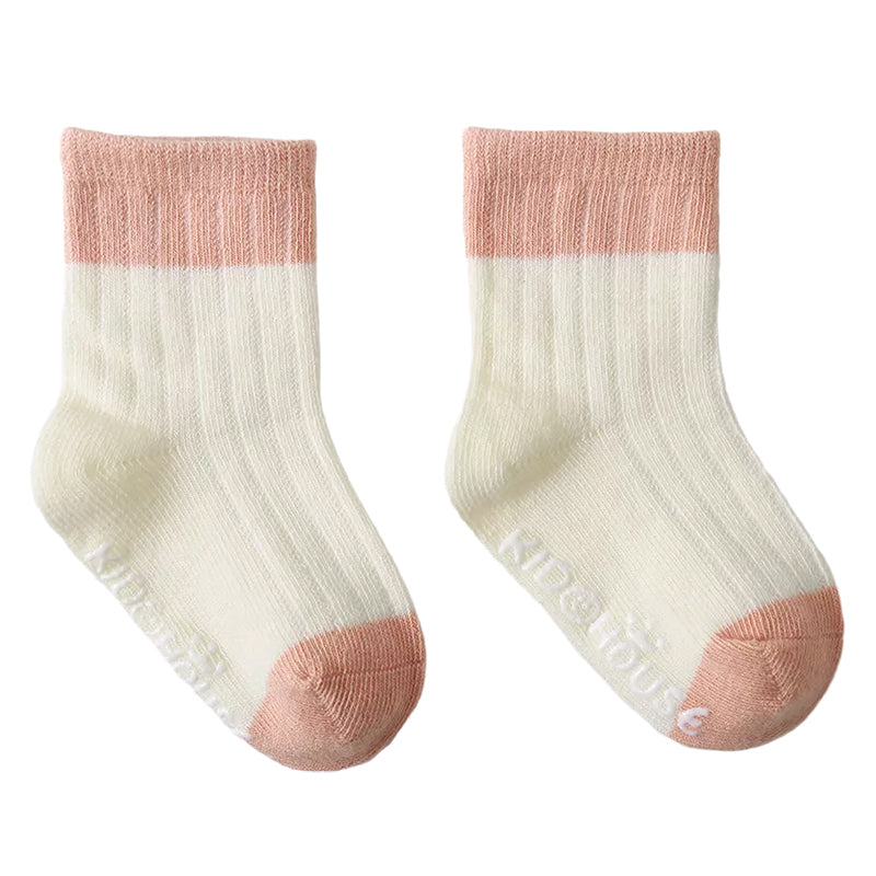 Toddler Unisex House Color Blocking Non-slip Socks