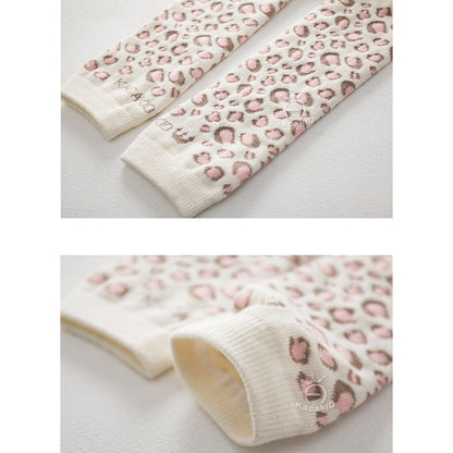 Two-piece Toddler Girl Leopard Print Pants and Socks Set
