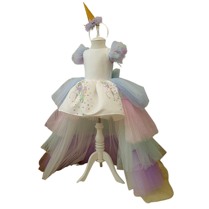 Long Back Unicorn Dress
