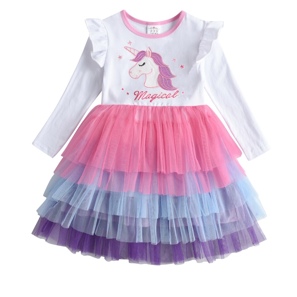 Pretty Unicorn Layered Skirt Dress