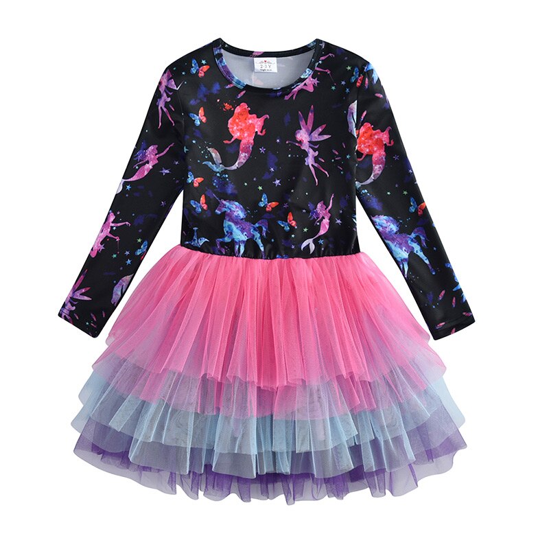 Pretty Unicorn Layered Skirt Dress