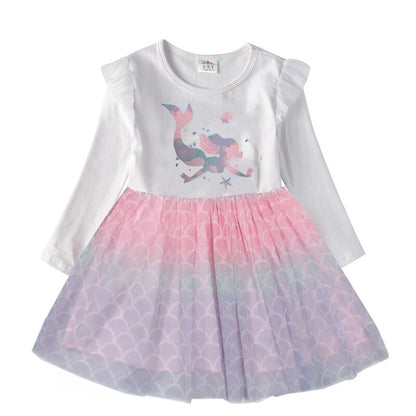 Pretty Unicorn Layered Skirt Dress