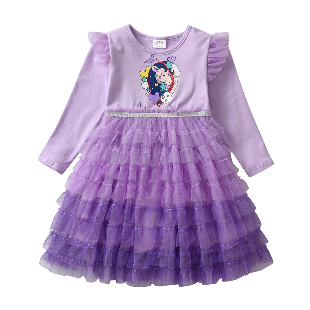 Rabbit Print and Ruffle Skirt Dress
