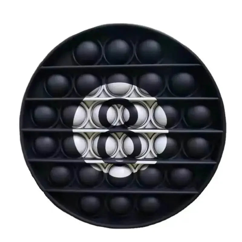 Printed Sport Balls Push Pop Bubble Fidgets Toys