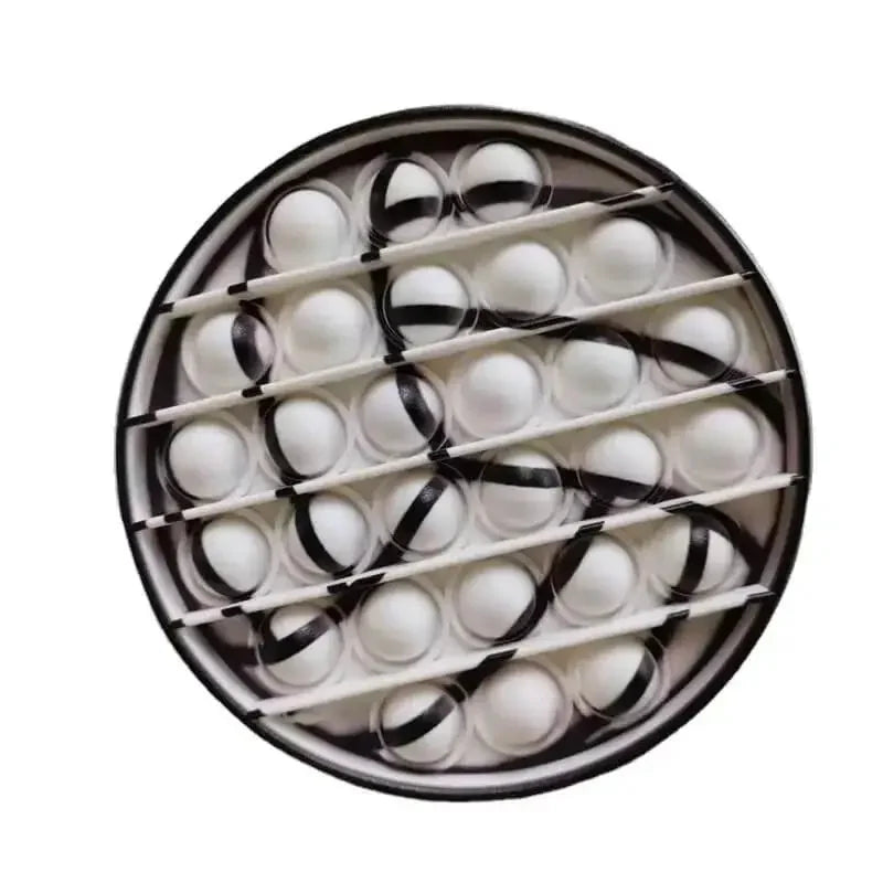 Printed Sport Balls Push Pop Bubble Fidgets Toys