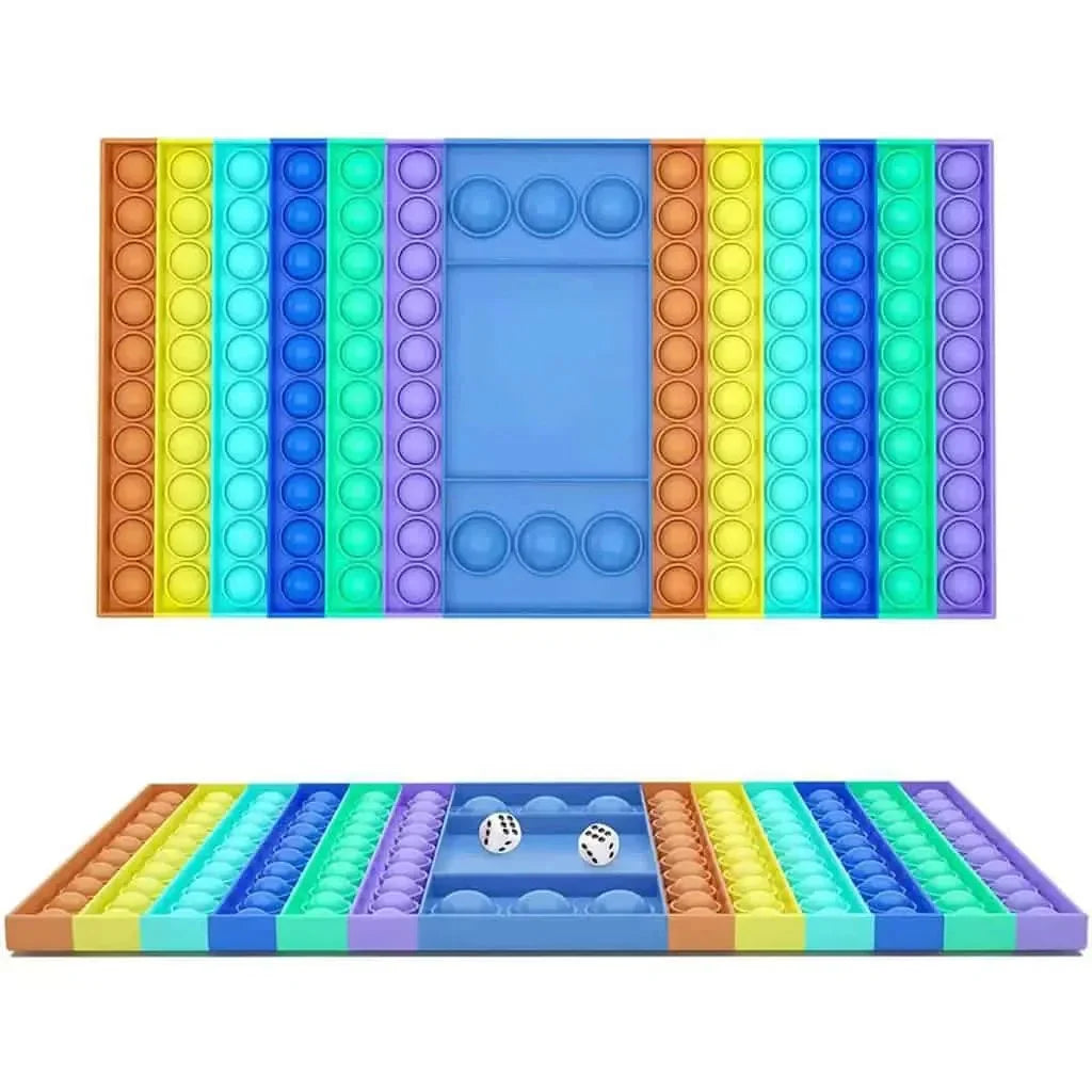 Big Popper Game Rainbow- Rainbow Dice Game Fidget Popper