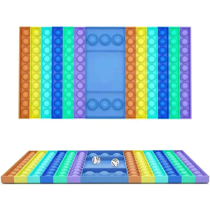 Big Popper Game Rainbow- Rainbow Dice Game Fidget Popper