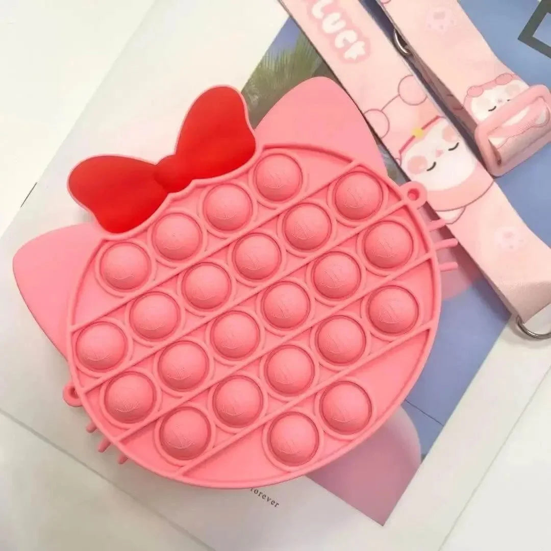 Kitty Pink Pop It Bag - Fidget Toys