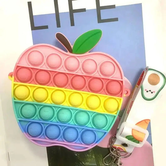 Fidget Toys Pops Apple Shoulder Bag