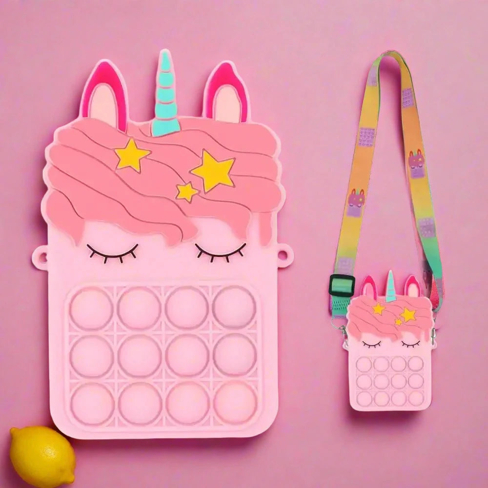 Unicorn Pop It Purse - Pop It Coin Purse
