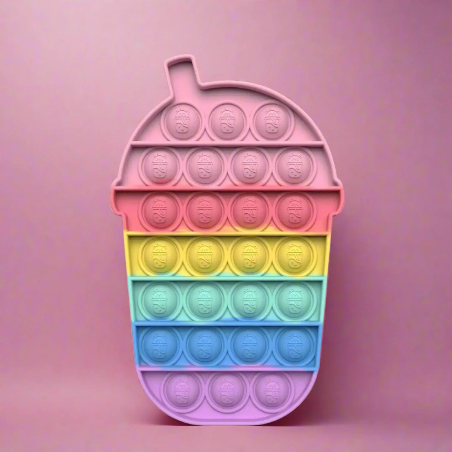 Neon Boba Pop It