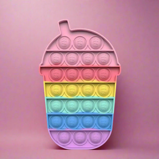 Neon Boba Pop It