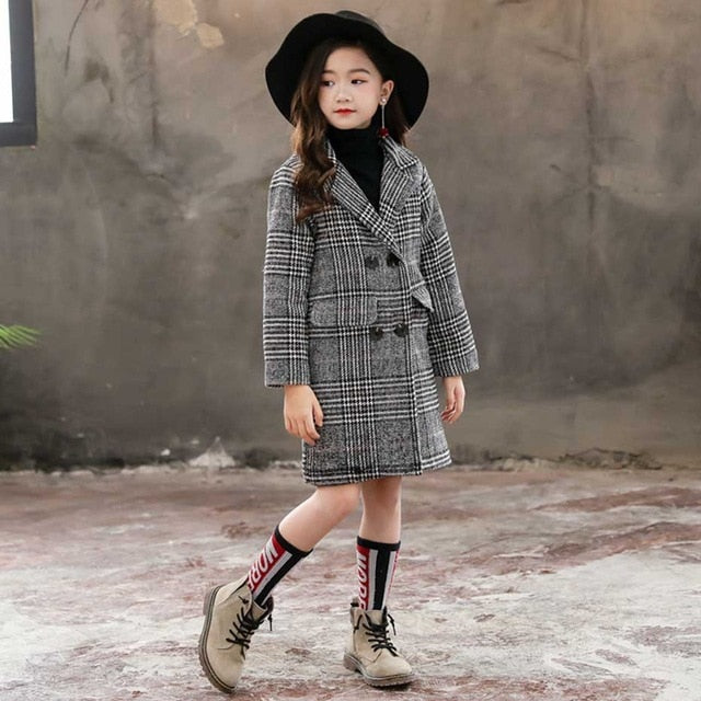 Patchwork Top Girl Fashion Coat