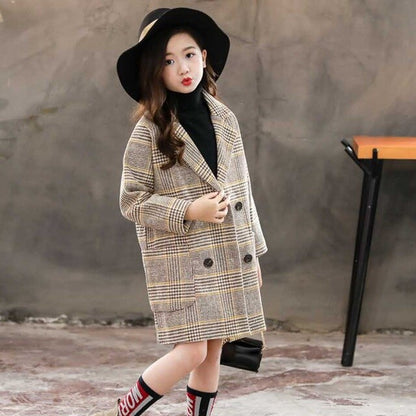 Patchwork Top Girl Fashion Coat
