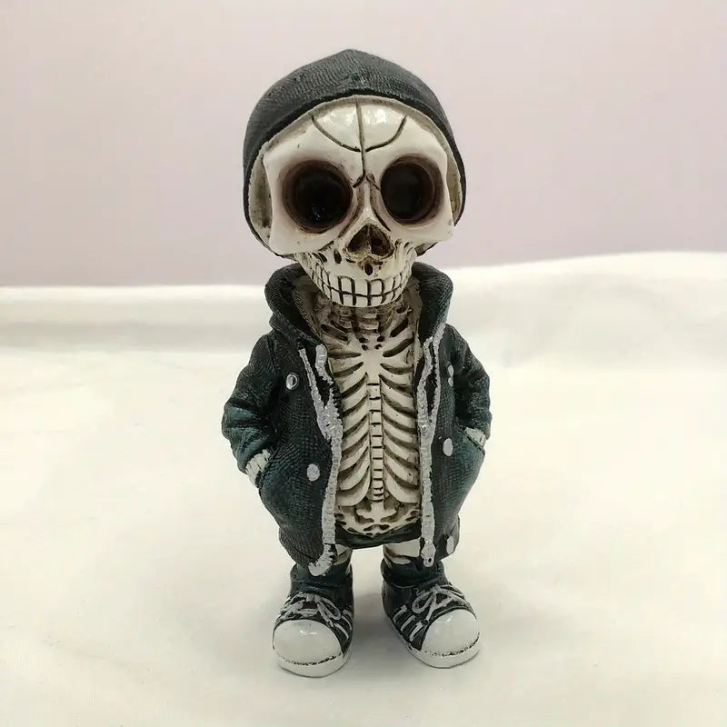 Skeleton Gnome Resin Ornament