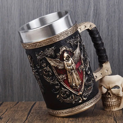 Exquisite 600ml Tankard Mug - Stainless Steel