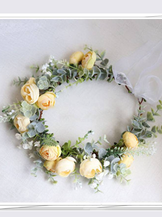 Midsummer Flower and Leaf Halo