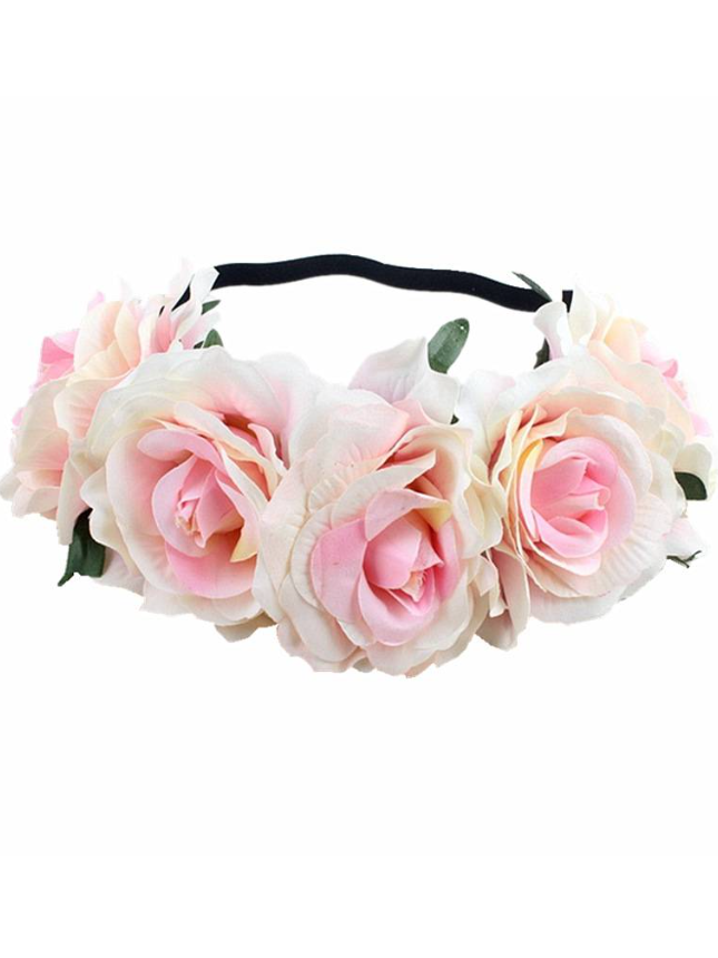 Girls Large Flower Halo
