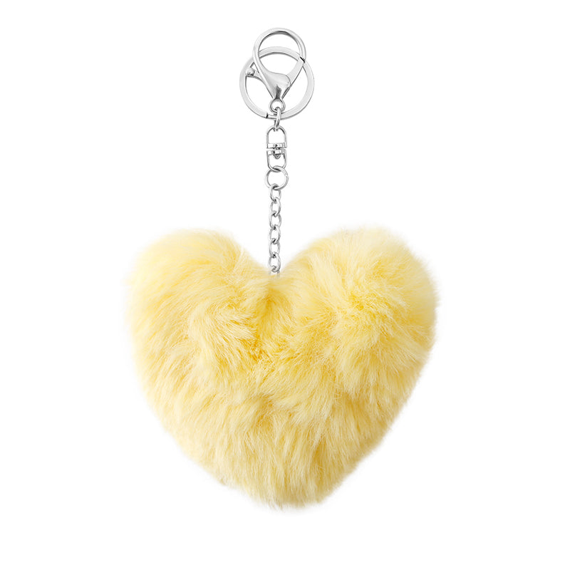 Love Hair Ball Tassel Keychain Women Bag Pendant