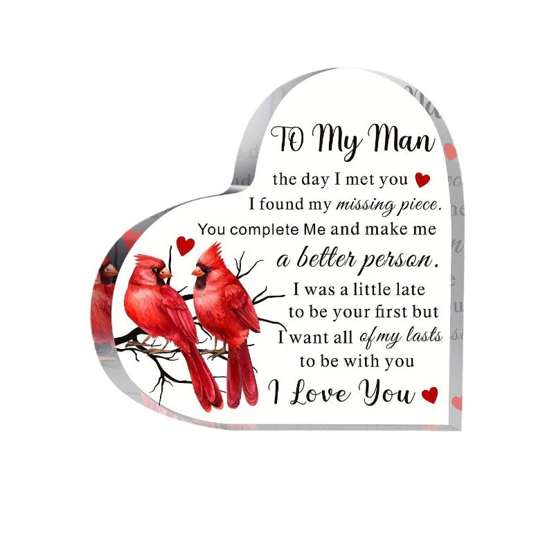 Transparent and Caring Acrylic Ornaments for Mother's