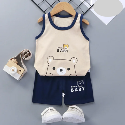 Summer Children's Sports Clothes: Stylish Set