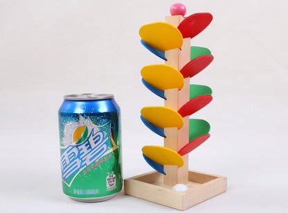 Educational Wooden Leaf Tower Ball Construction Set