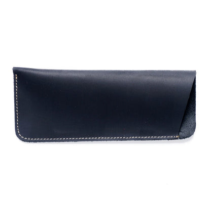 Simple Retro Cowhide Large Capacity Pencil Case