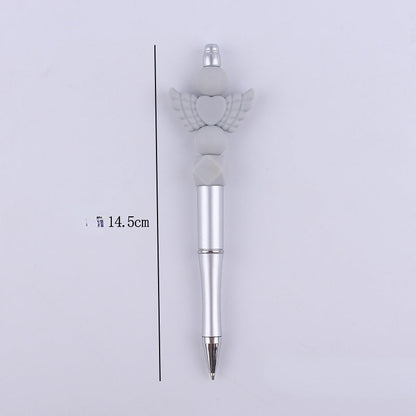 Beadable Pens Handmade Angel Silicone Beaded Ballpoint Pen