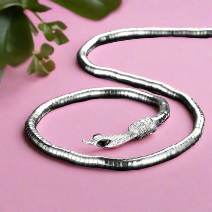 Curious Malleable Long Snake Wrap Collar Halloween